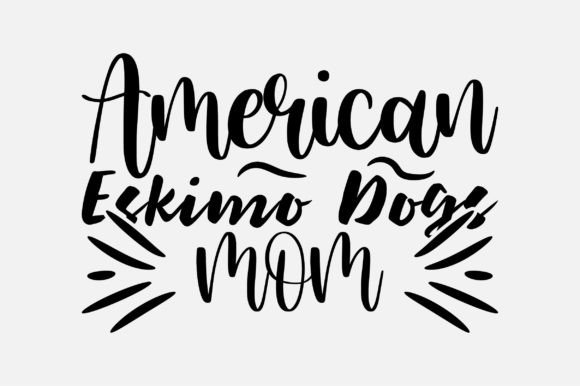American Eskimo Dogs Mom SVG for Crafts and Graphics