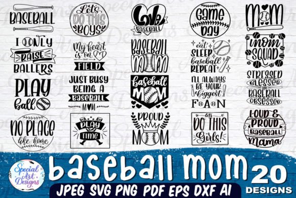 Baseball Mom SVG: Graphics for Crafts