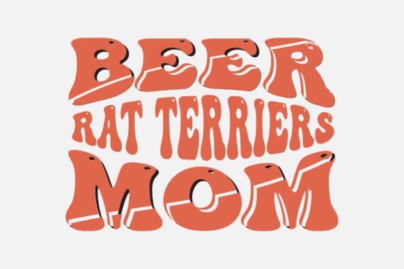 Beer Rat Terriers Mom SVG: Cute Graphics for Crafts