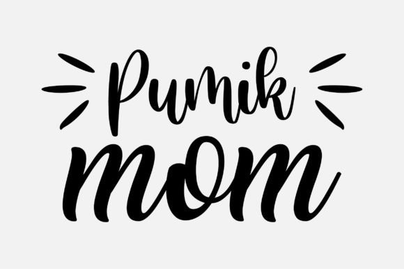 Dog Lover Pumik Mom SVG: Graphics for Crafts