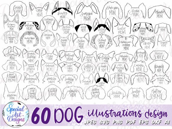 Dog Mom SVG Bundle: Graphics for Crafts