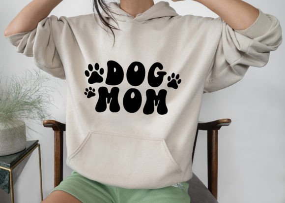 Dog Mom SVG: Retro Graphics for Crafts