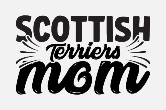 Scottish Terriers Mom SVG: Graphics for Crafts